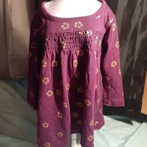 NWOT Tea Purple w/ Gold Flowers Dress